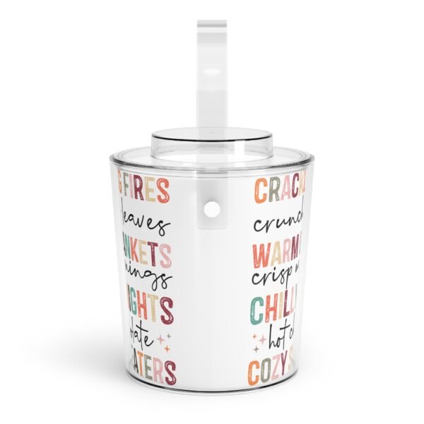 InkInnovate Ice Bucket with Tongs - Image 2