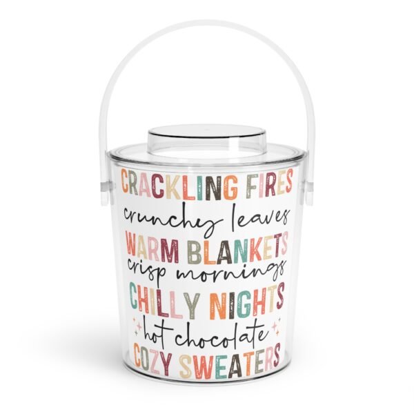 InkInnovate Ice Bucket with Tongs